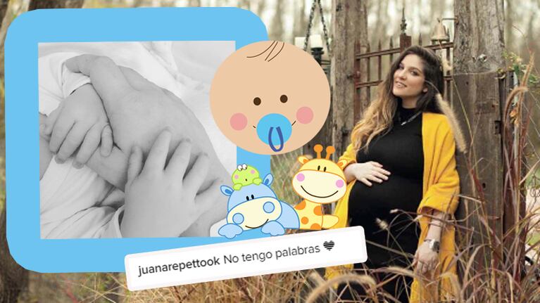 La dulce foto de Juana Repetto de la mano de su bebé (Foto: Instagram)