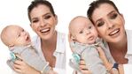 La dulce producción de fotos de China Suárez mostrando por primera vez la carita de su bebé (Fotos: Instagram)
