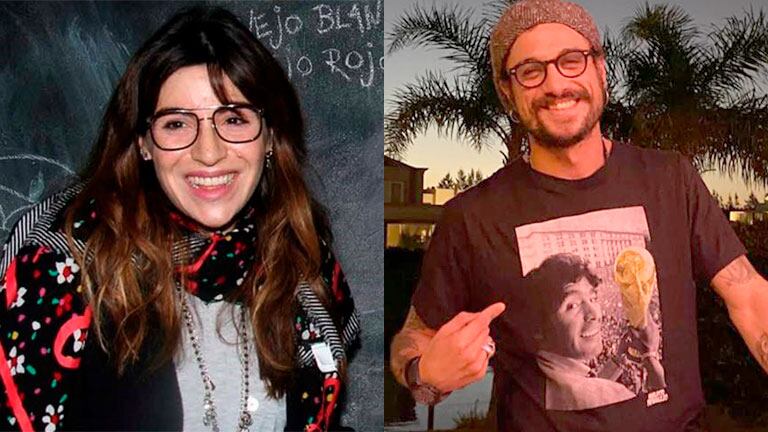 La dulce reacción de Gianinna Maradona al ver a Daniel Osvaldo con una remera de Diego