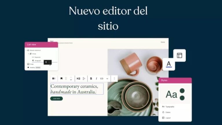 La Edición completa de Wordpress simplifica la creación de una web con nuevas herramientas y el editor por bloques