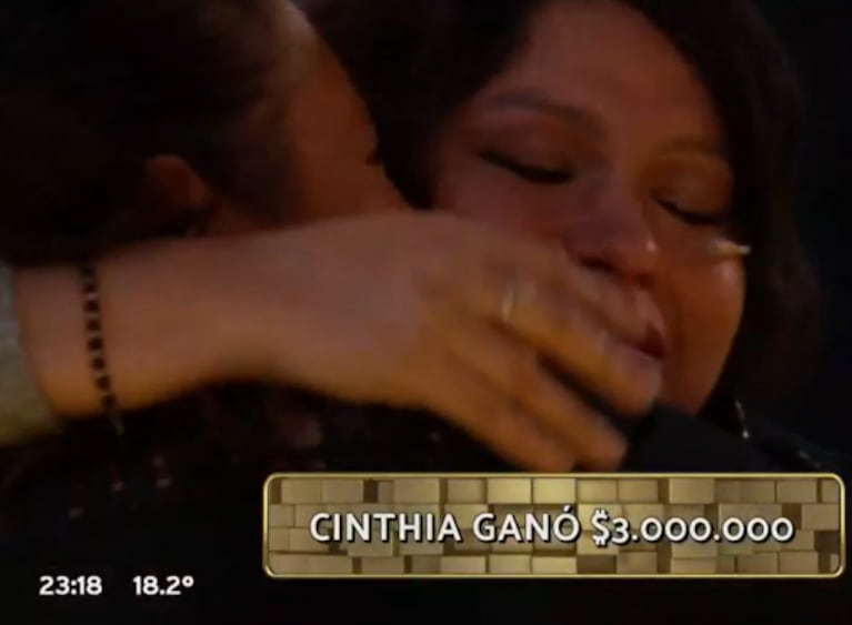 La emoción de Cinthia, la ganadora de Los 8 escalones que venció al cáncer y está a punto de ser mamá