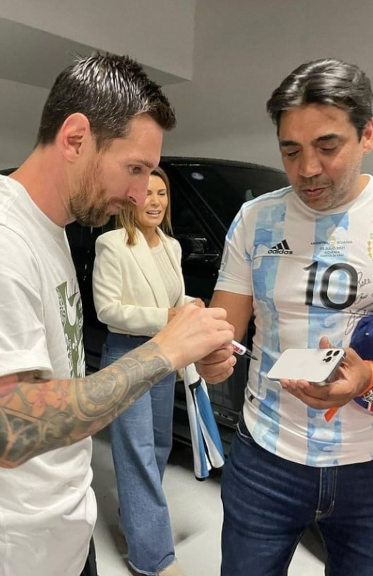 La emoción de Coco Fernández y Virginia Elizalde al encontrarse con Lionel Messi en Francia: "Gracias por recibirnos con tanta humildad y calidez"