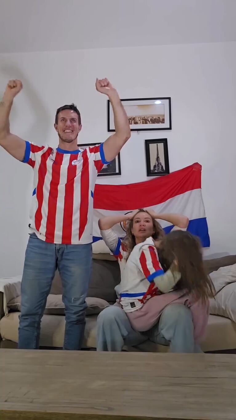 La emoción de Dallys Ferreira tras el histórico triunfo de Paraguay ante Alemania (Foto de Instagram)