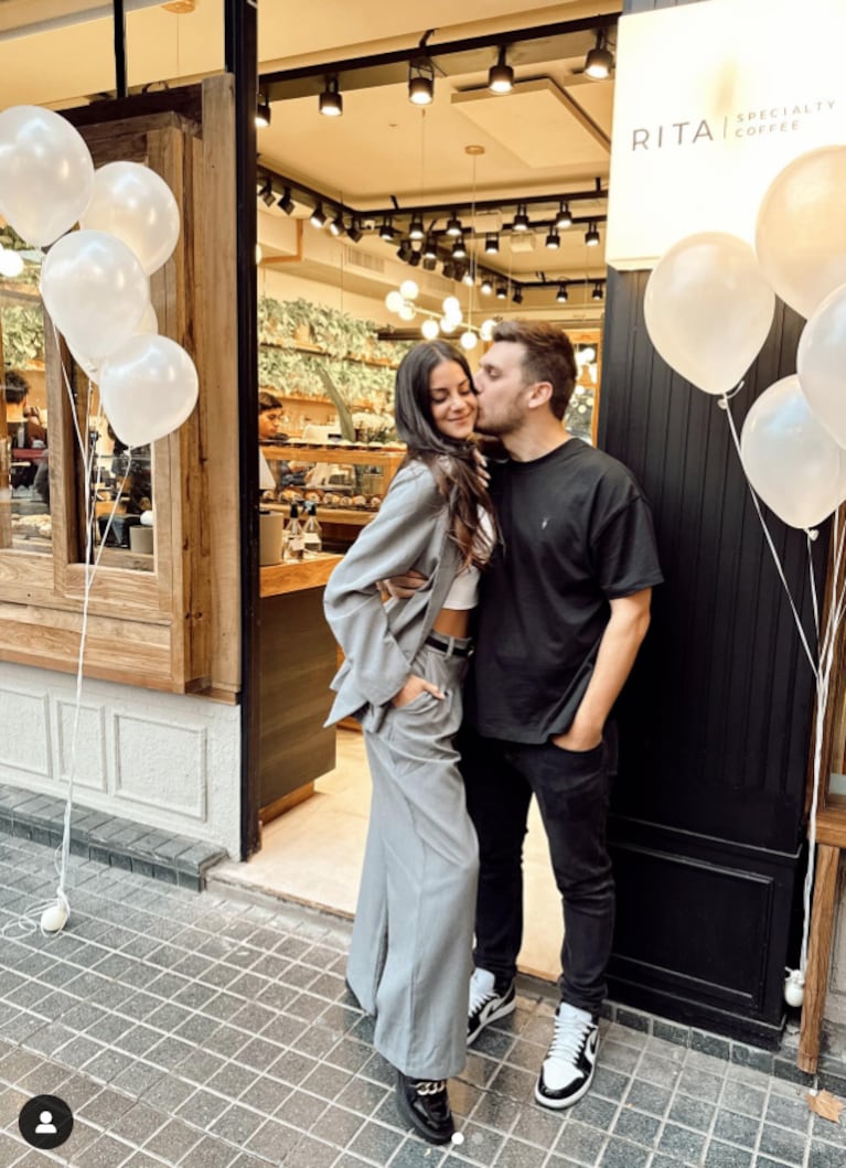 La emoción de Emily Lucius por el emprendimiento de su novio: “El orgullo que siento por vos”