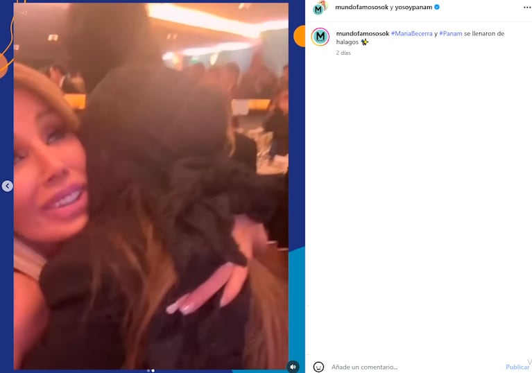 La emoción de María Becerra al conocer a su ídola de la infancia: Panam