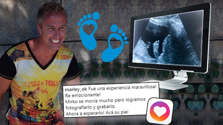 La emoción de Marley al presenciar por primera vez la ecografía de su bebé