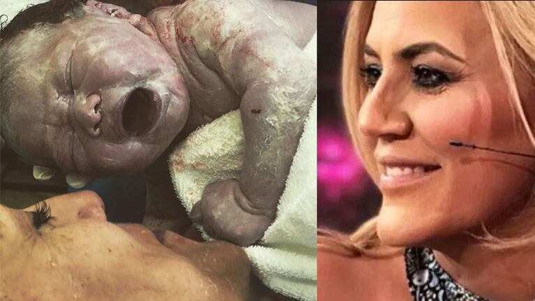 La emocionante primera foto de Débora DAmato junto a Lola, a segundos de nacer: ¡Te amo, hija!