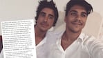 La emotiva carta de Bautista Lena a Santiago Vázquez (Foto: Instagram)