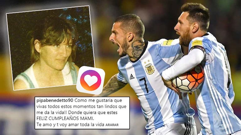 La emotiva historia de vida del Pipa Benedetto con su madre y su dedicatoria tras clasificar al Mundial