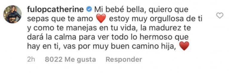 La emotiva reacción de Catherine Fulop, luego de que Oriana Sabatini hablara de su problema