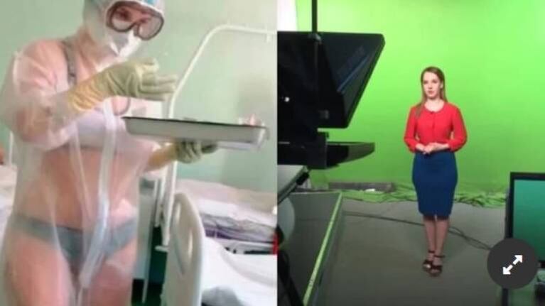 La enfermera rusa que atendía en bikini a los infectados de Covid-19  trabajará en televisión