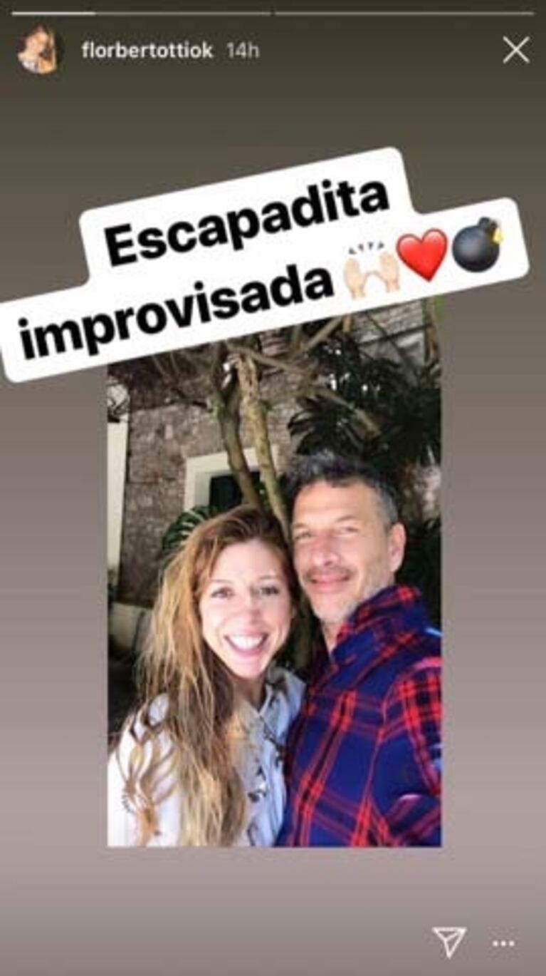 La "escapadita improvisada" súper romántica de Florencia Bertotti y Federico Amador en Uruguay