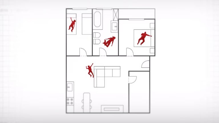 La escena de la masacre de Villa Crespo.