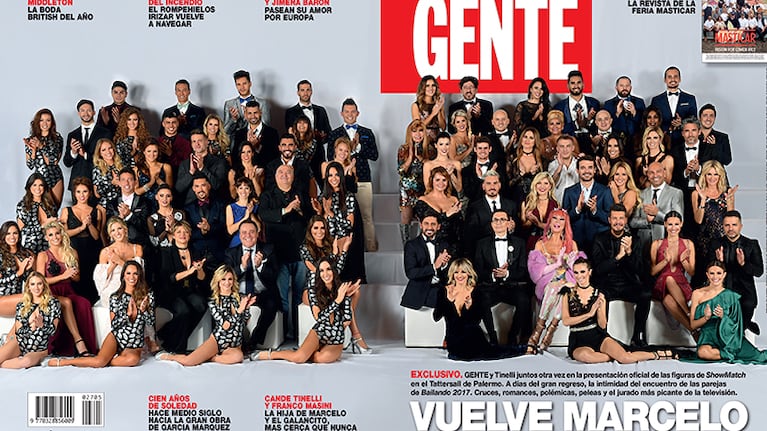 La esperada tapa de Bailando 2017  (Fotos: Revista Gente).