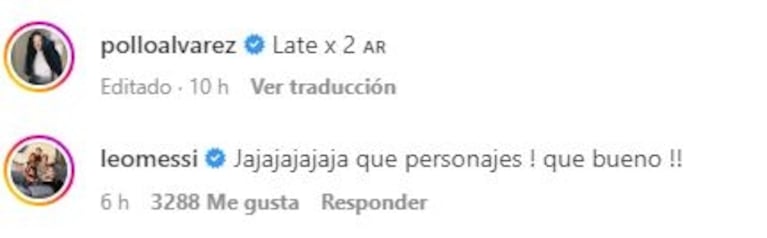 La eufórica reacción de Pollo Álvarez cuando le tocó la figurita de Lionel Messi y la respuesta del ídolo de la Selección