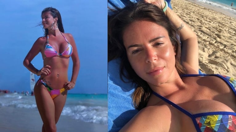 La ex Gran Hermano se muestra muy sensual en la playa.