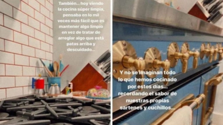 La exclusiva cocina de Camilo y Evaluna: muebles y heladera vintage