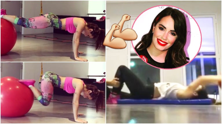 La exigente rutina de ejercicios de Lali Espósito para mantenerse en forma (Fotos: Captura e Instagram)
