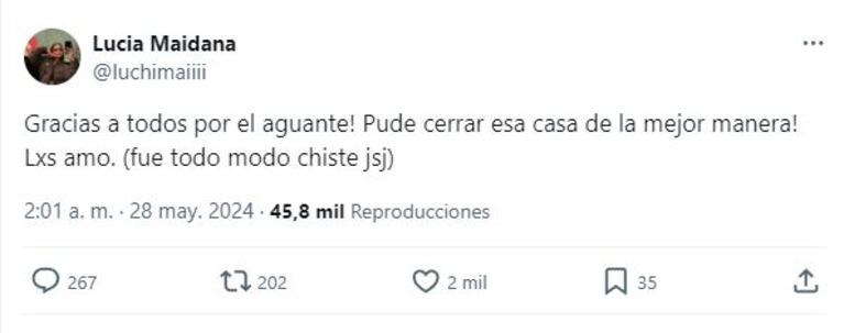 La explosiva reacción de Florencia Regidor con Nicolás Grosman tras el paso de Lucía Maidana por Gran Hermano