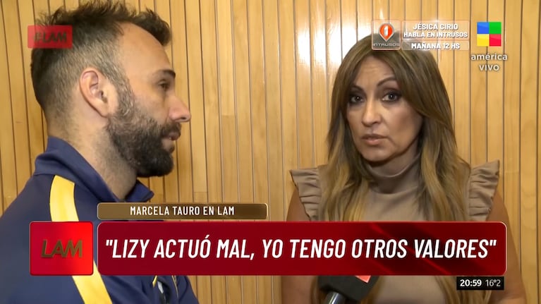 La explosiva reacción de Marcela Tauro al leer el picante mensaje que Lizy Tagliani le mandó a Martín Bisio