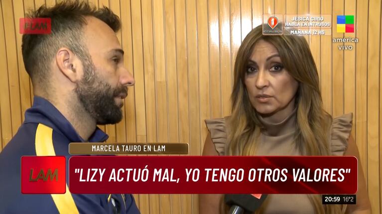 La explosiva reacción de Marcela Tauro al leer el picante mensaje que Lizy Tagliani le mandó a Martín Bisio