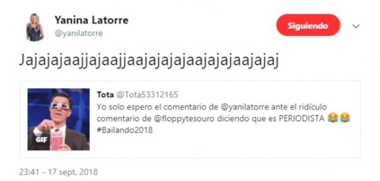 La explosiva versión de Yanina Latorre por la que Floppy Tesouro arrancó indignada el Bailando: "¡¿Quién es?!"