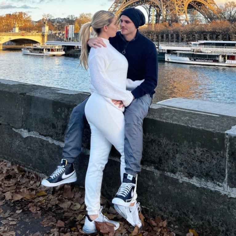 La extraña mucho: Mauro Icardi le dedicó un romántico mensaje a Wanda Nara desde París