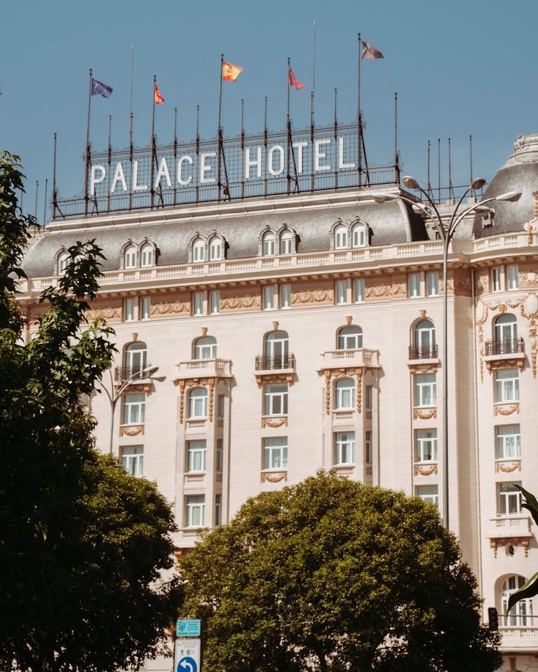 La fachada del Palace Hotel. Foto: Instagram thepalacemadrid