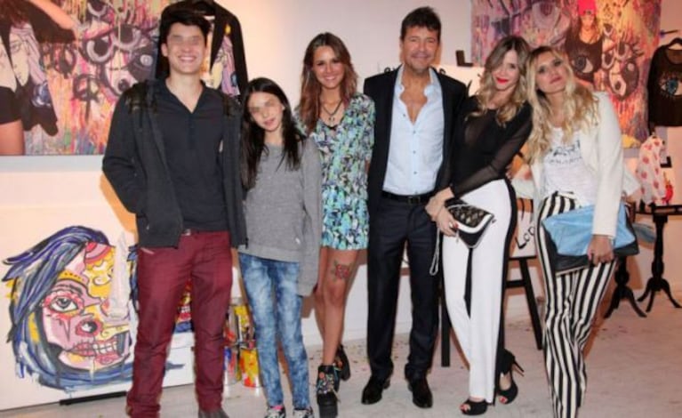 La familia Tinelli y Guillermina a pleno el último jueves (Foto: Para Ti). 