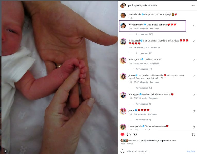 La felicidad de Cathy Fulop por el nacimiento de Gia (Foto: Instagram)