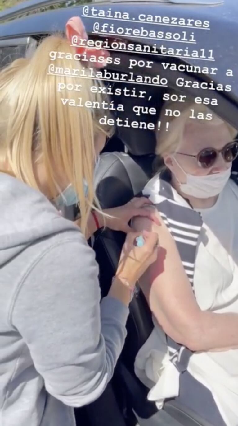 La felicidad de Fernando Burlando tras la vacunación de su mamá contra el covid: "Gracias por tanto amor"