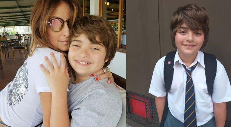 La felicidad de Marcela Turo por el regreso a clases de su hijo, Juan Cruz 