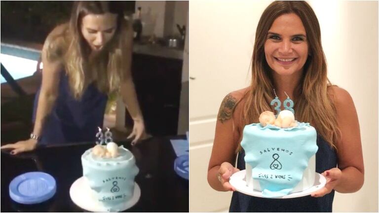 La fiesta de cumpleaños de Amalia Granata y su torta apoyando las dos vidas (Fotos: Instagram)