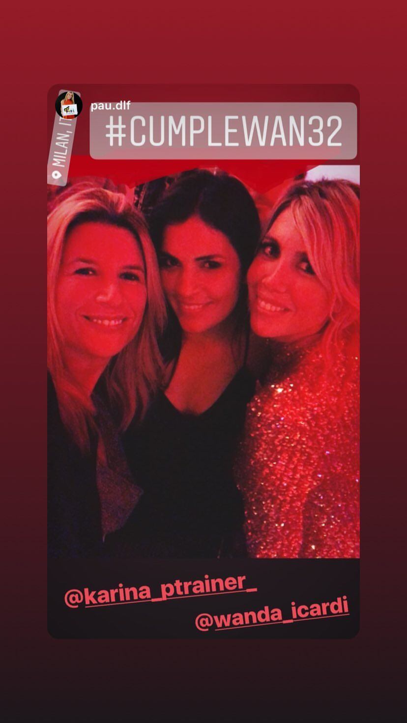 La fiesta de cumpleaños de Wanda Nara por sus 32. Foto: Instagram Stories