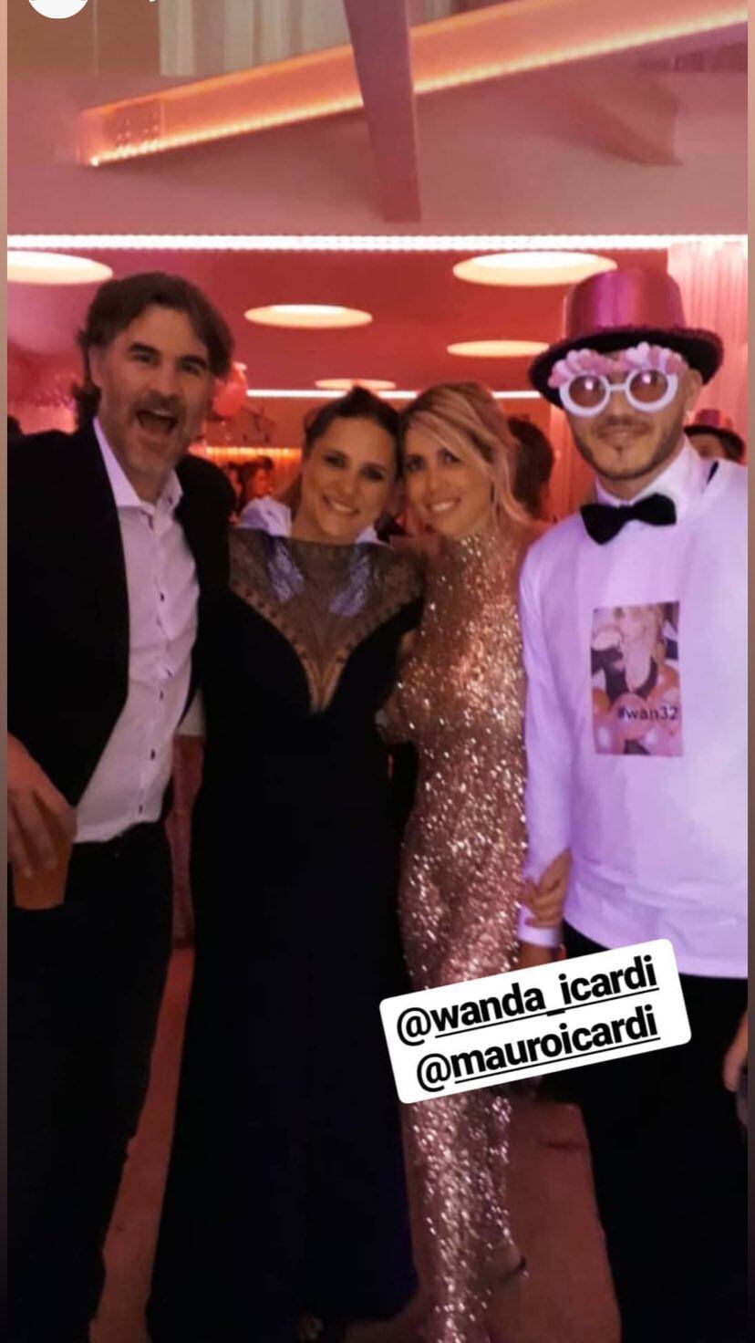 La fiesta de cumpleaños de Wanda Nara por sus 32. Foto: Instagram Stories
