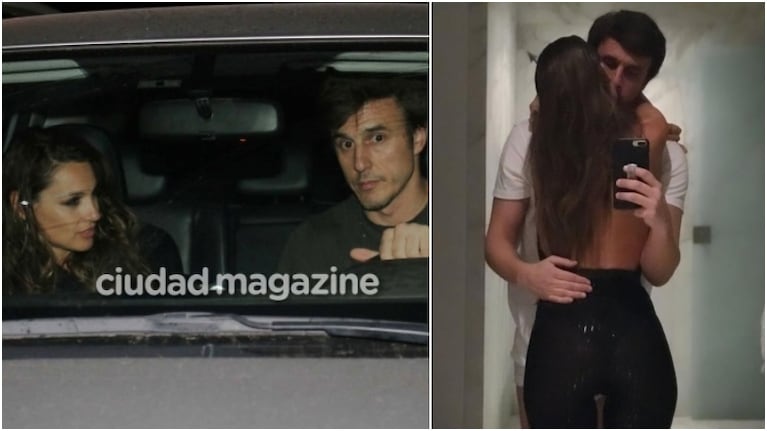 La foto a puro mimo con Pampita que publicó su novio, Roberto García Moritán... ¡y que después borró! (Fotos: Ciudad Magazine e Instagram Stories)