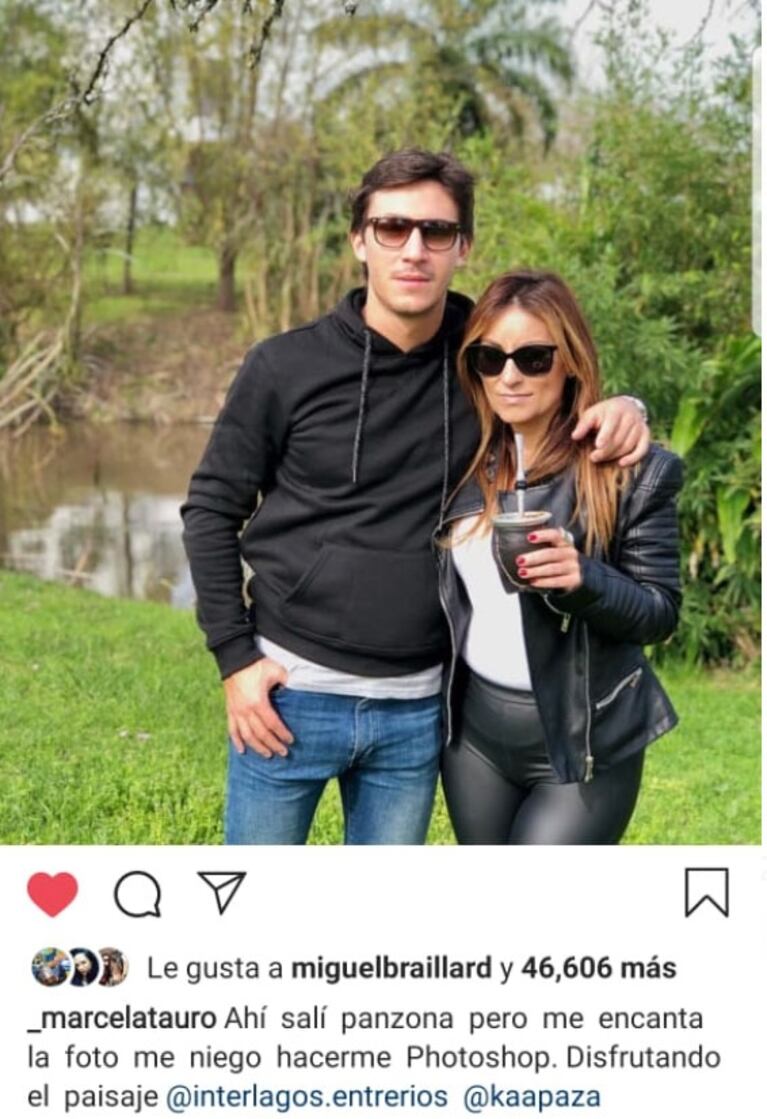 La foto al natural de Marcela Tauro y una contundente reflexión: 