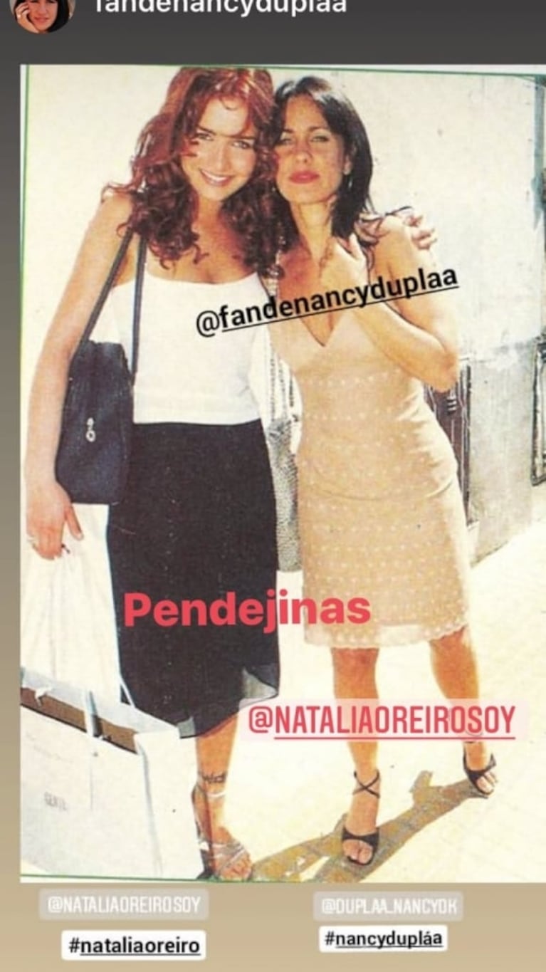 La foto cómplice de Nancy Dupláa y Natalia Oreiro, tras la versión retro de mala onda: "Pendejinas"