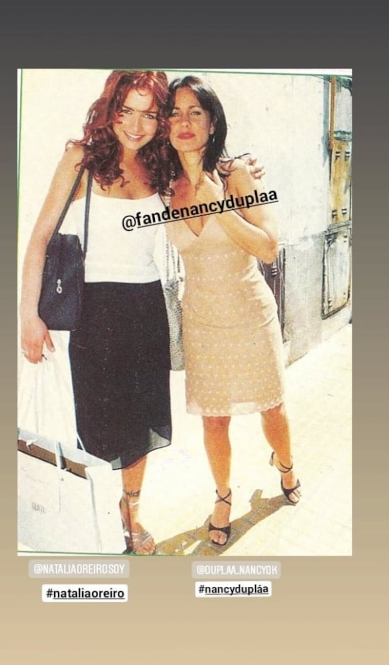 La foto cómplice de Nancy Dupláa y Natalia Oreiro, tras la versión retro de mala onda: "Pendejinas"