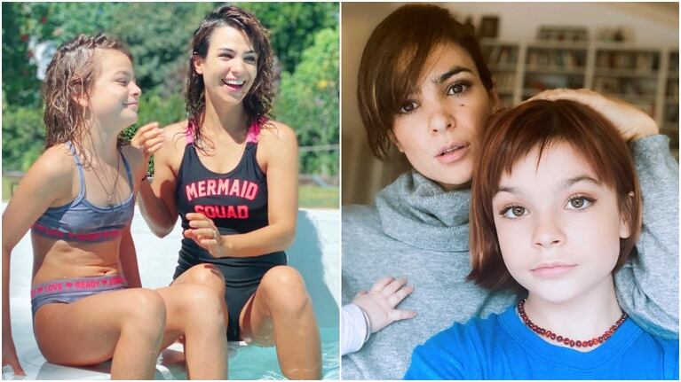 La foto de Agustina Cherri con su hija Muna que sorprendió a sus seguidores (Fotos: Instagram)