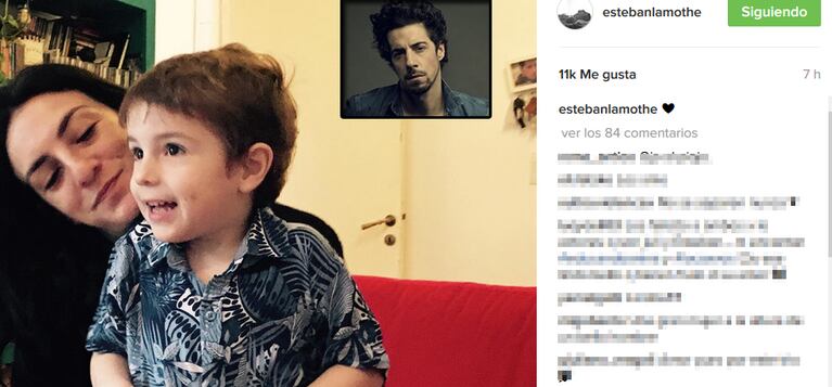 La foto de Esteban Lamothe en Instagram, en medio de rumores.