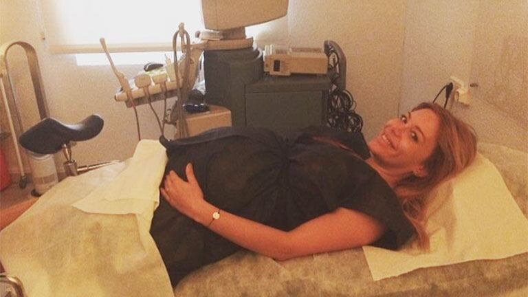 La foto de Evangelina Anderson, a pocas horas de dar a luz (Foto: Instagram)