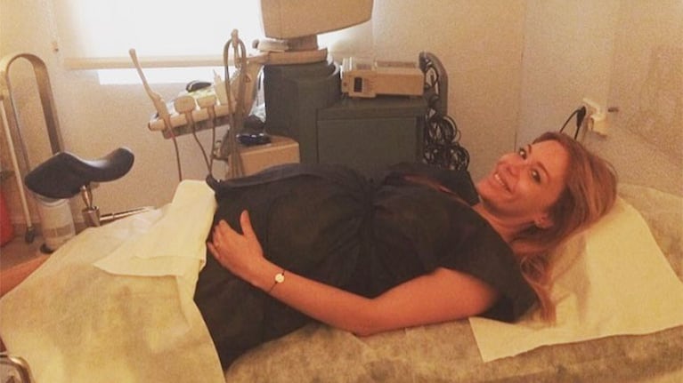 La foto de Evangelina Anderson, a pocas horas de dar a luz (Foto: Instagram)