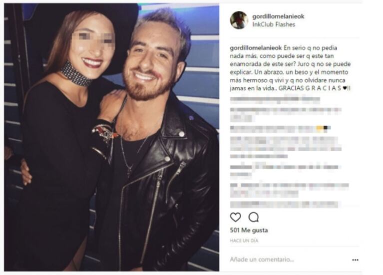 La foto de Fede Bal junto a una morocha... ¡y con una marca de rouge pegada a la boca!: "No hubo beso; fue otra chica que quiso robármelo y yo corrí la cara"