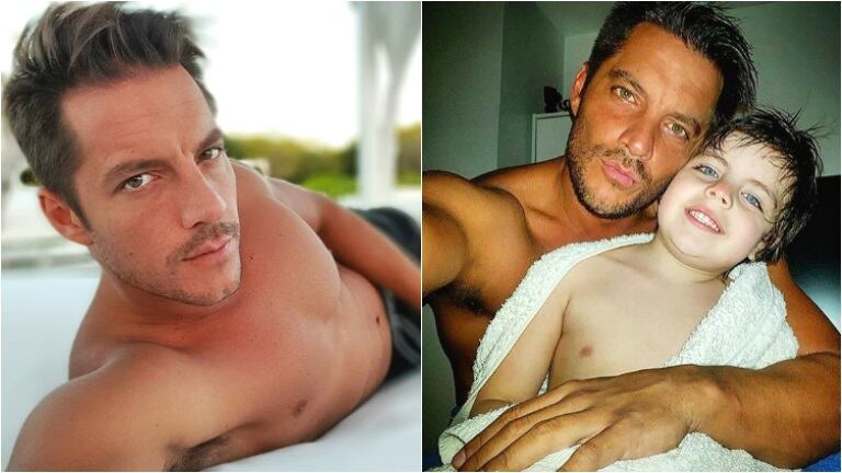 La foto de Francisco Delgado  con Ian, en respuesta a las críticas de los heaters (Fotos: Instagram)