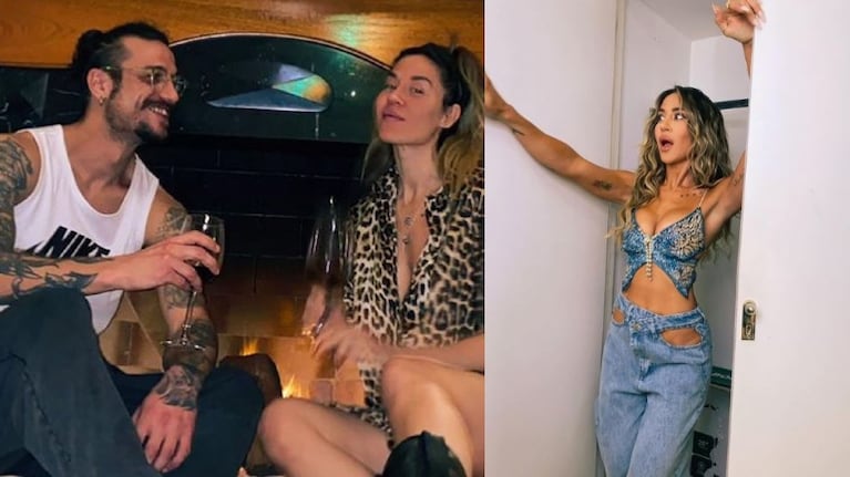 La foto de Jimena Barón con Daniel Osvaldo que compartió en las redes (Fotos: Web y Instagram)