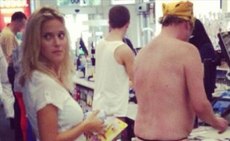 La foto de la increíble anécdota de Luisana Lopilato (Foto: Twitter).