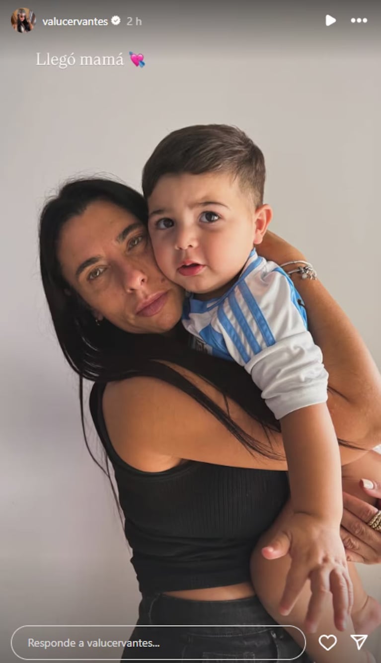 La foto de la mamá de Valentina Cervantes que sorprendió por su increíble parecido. Crédito: Instagram