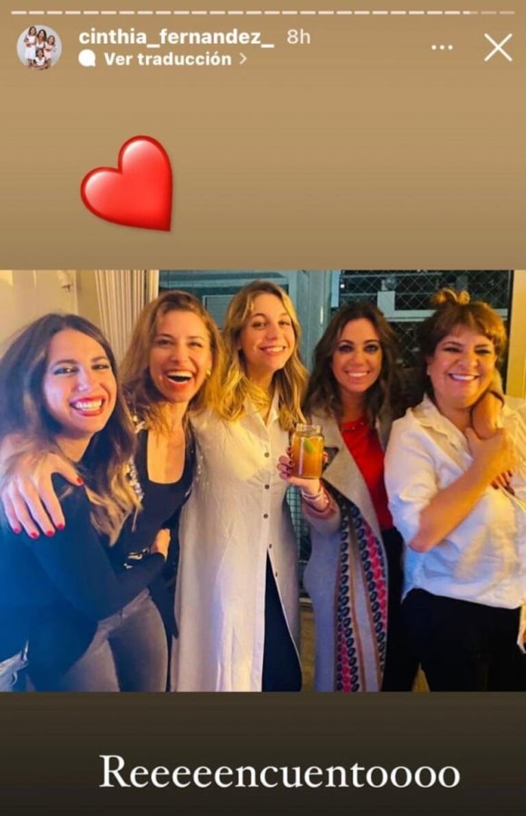 La foto de las antiguas angelitas que coincidieron en el cumpleaños de Pampito: "Reencuentro"