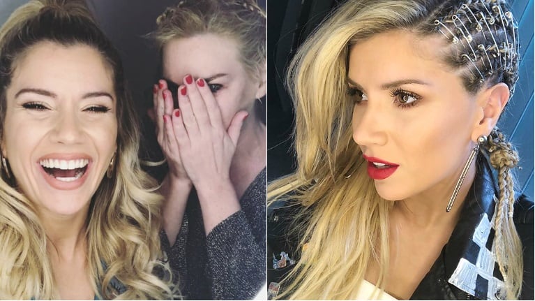 La foto de Laurita Fernández con Esmeralda Mitre tras su cruce en Bailando 2018 (Fotos: Instagram y Captura de Instagram Stories)